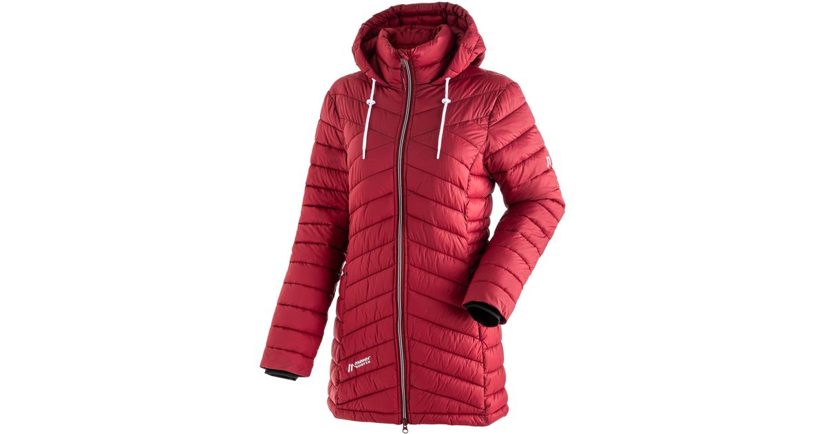 Maier Sports Funktionsjacke Notos Coat W Outdoormantel / Steppmantel mit  warmer PrimaLoft® Isolation in Rot | Lyst DE
