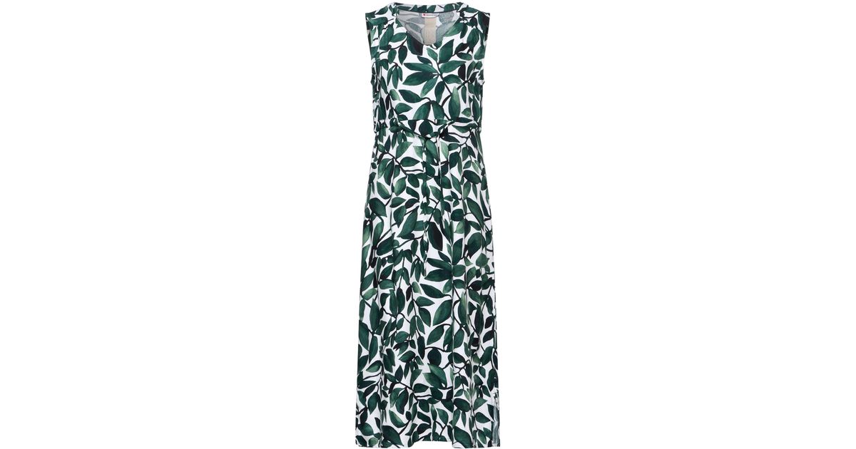 STREET ONE ärmelloses Midi-Kleid Aus Viskose - Mit Rundhals Cut-Out & Rücken-Schlitz