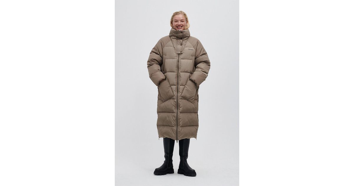 Ganni Synthetic Recycled Polyester Oversized Puffer Coat in 