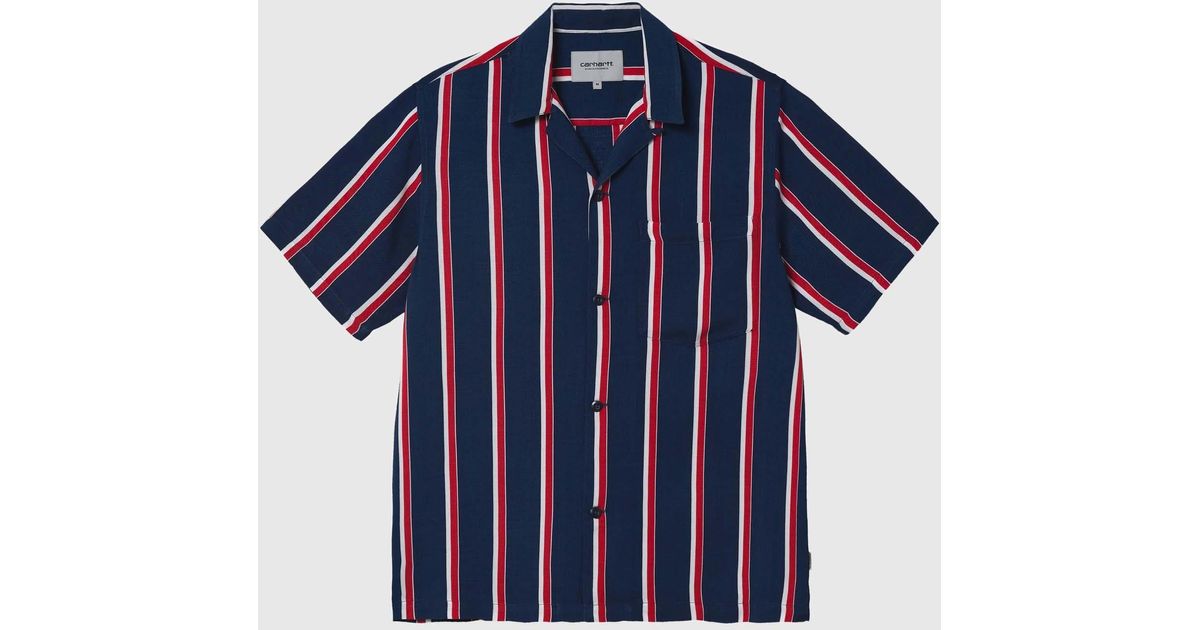 Carhartt WIP Synthetic S/s Gelder Shirt in Blue for Men - Lyst