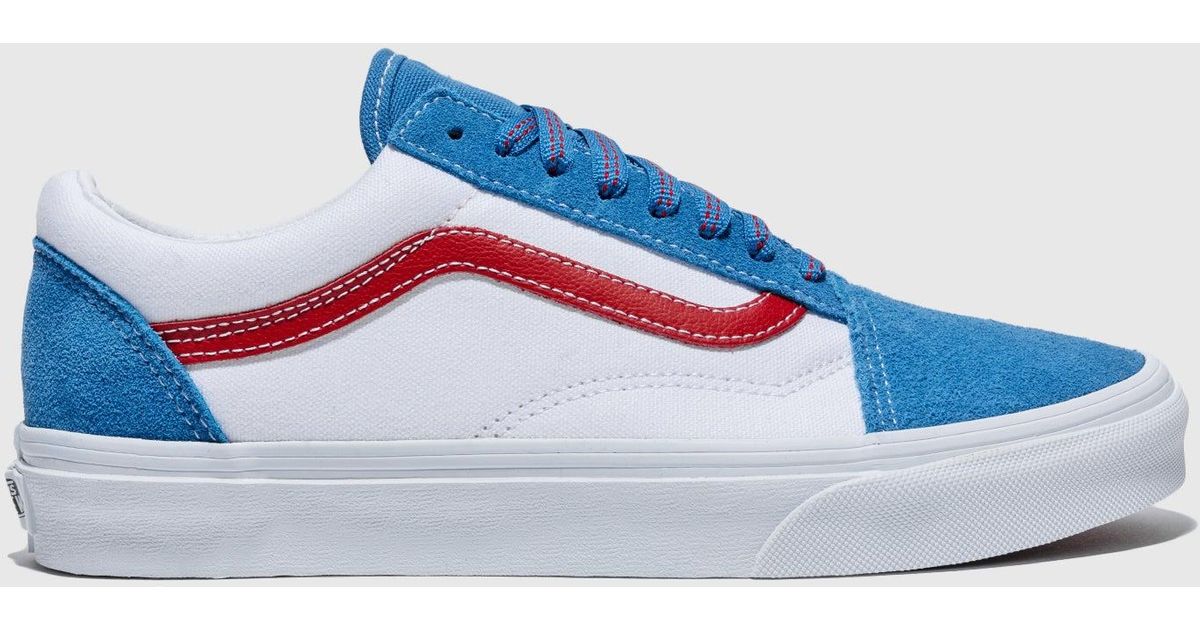 old skool vans blu