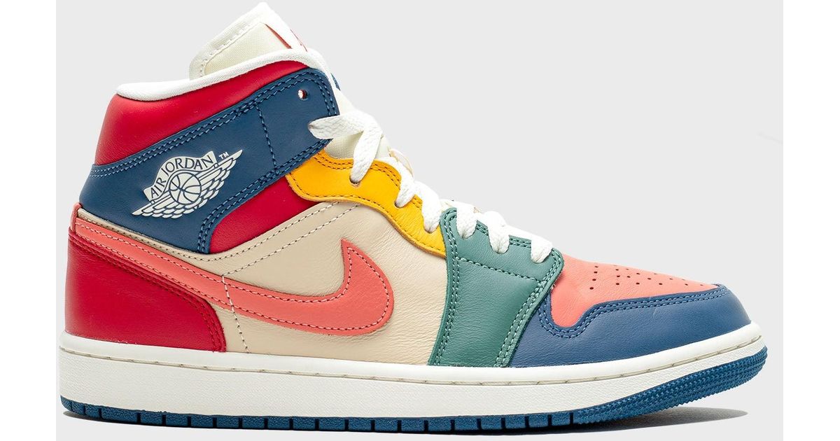 multi coloured nike air