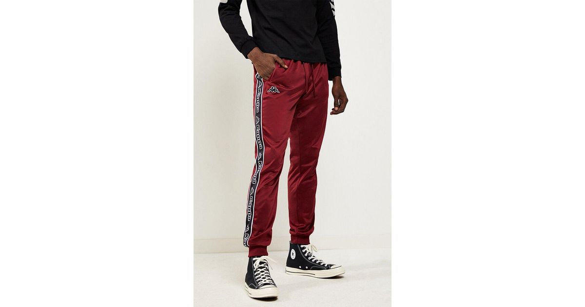 burgundy kappa pants