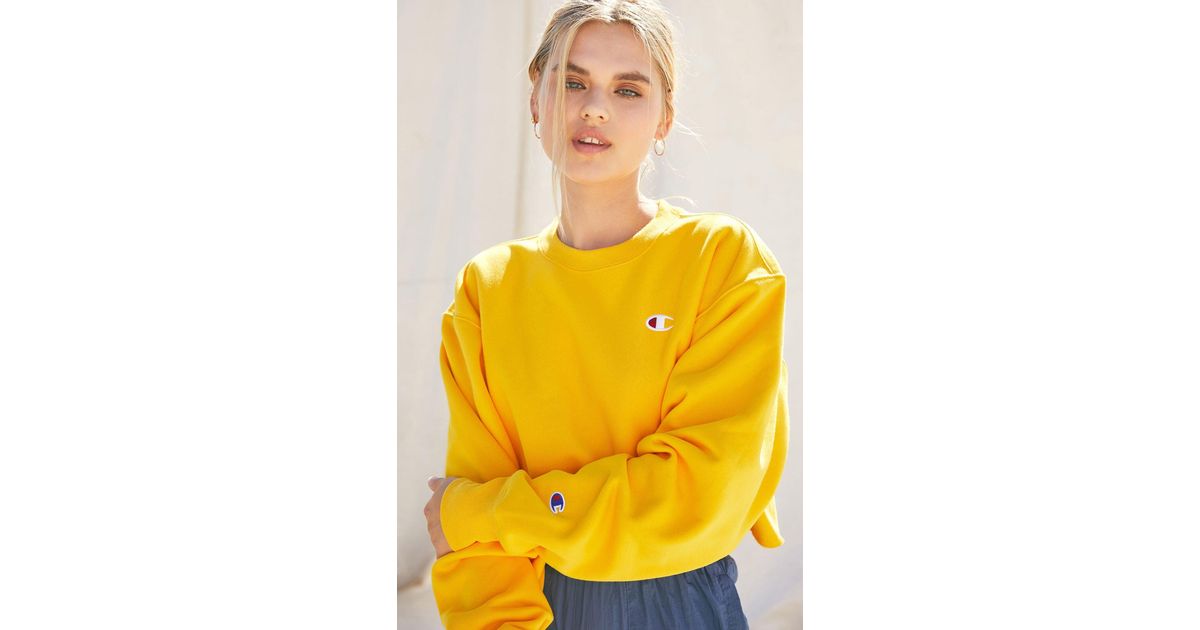 champion mustard sweatshirt