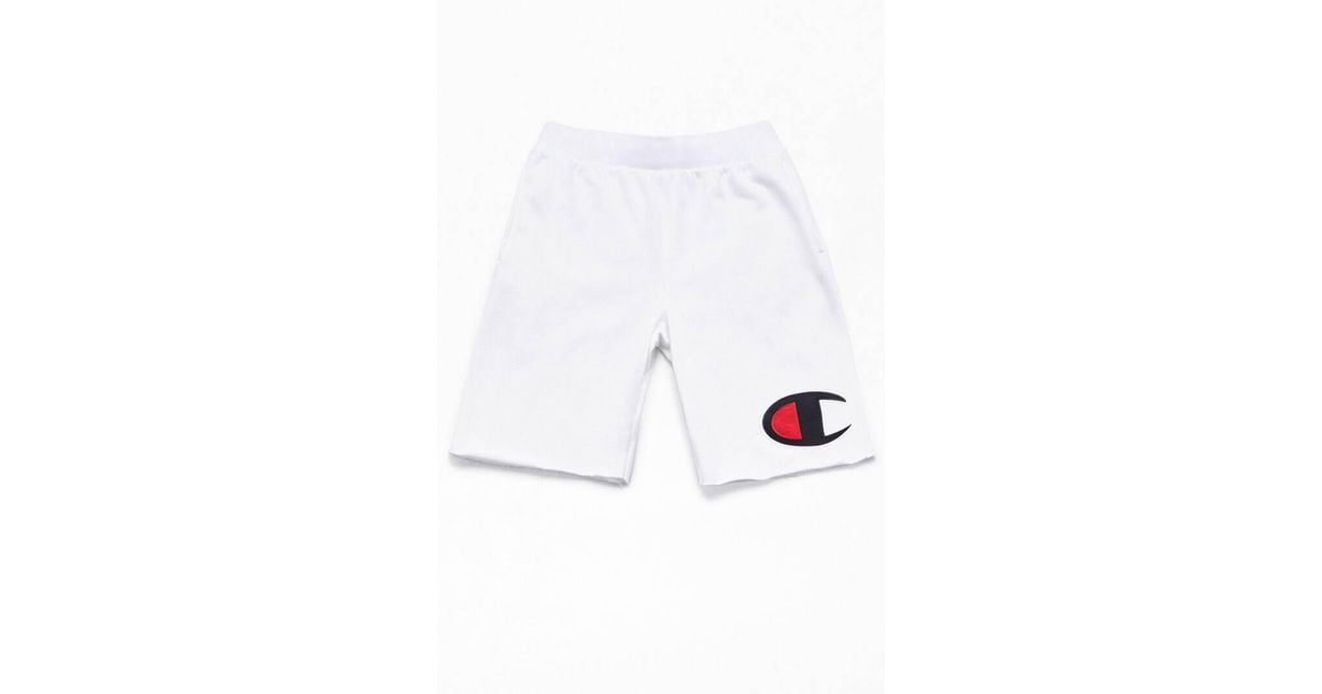 champion reverse weave cutoff active shorts