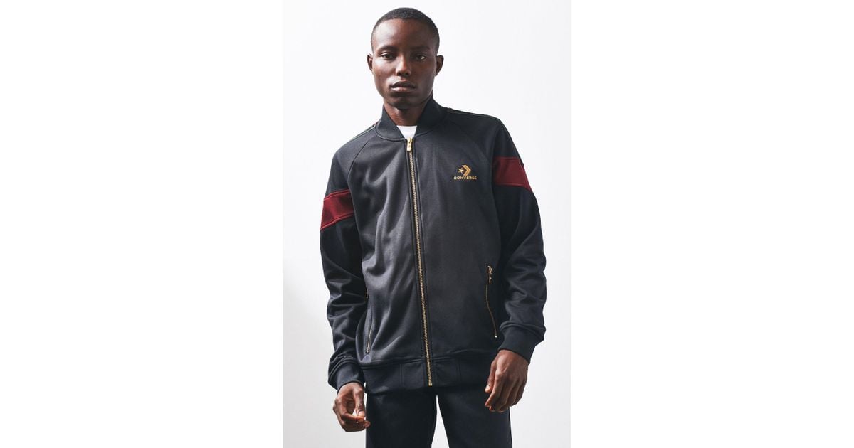 Converse Luxe Star Chevron Track Jacket in Black for Men - Lyst