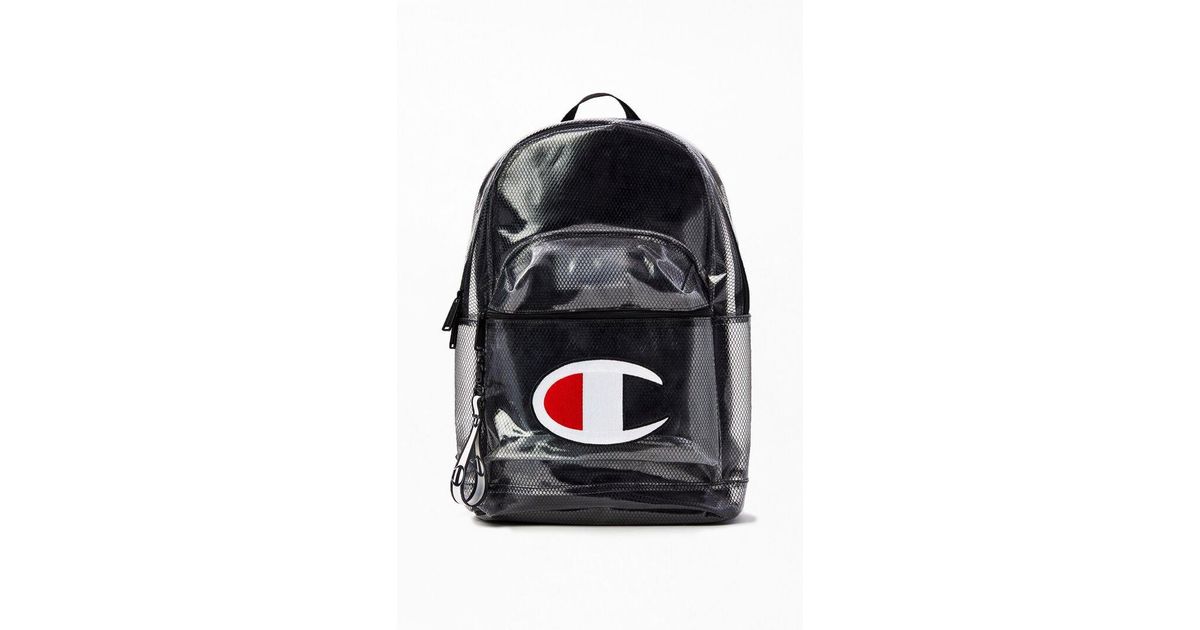 champion supercise clear backpack