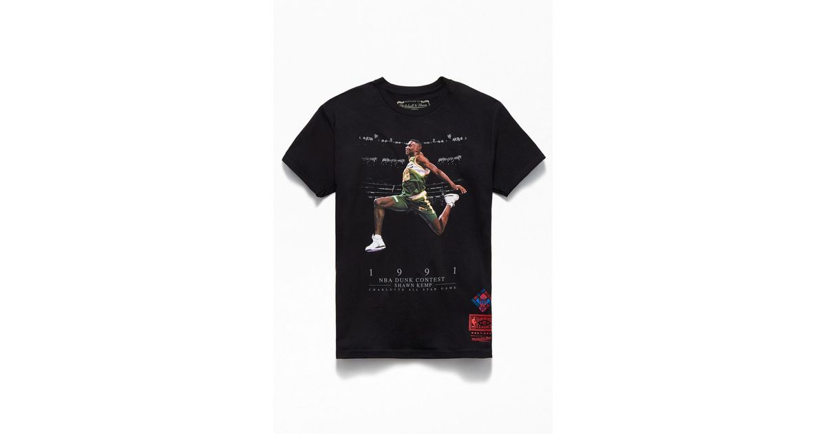 shawn kemp mitchell and ness t shirt