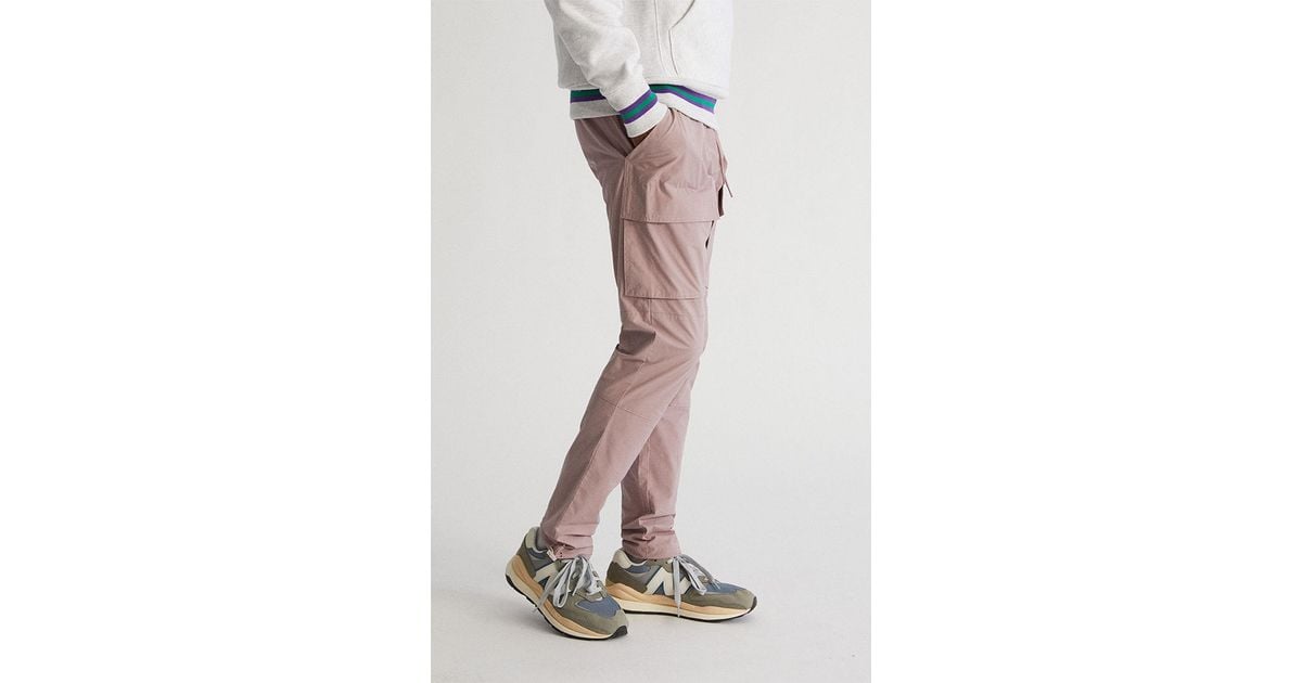 PacSun Synthetic Mauve Slim Nylon Cargo Pants in Pink for Men Lyst