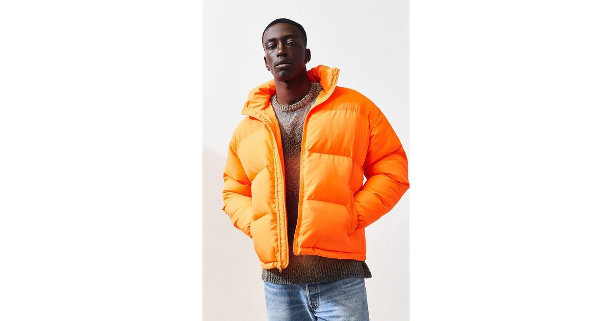 pacsun yellow puffer jacket