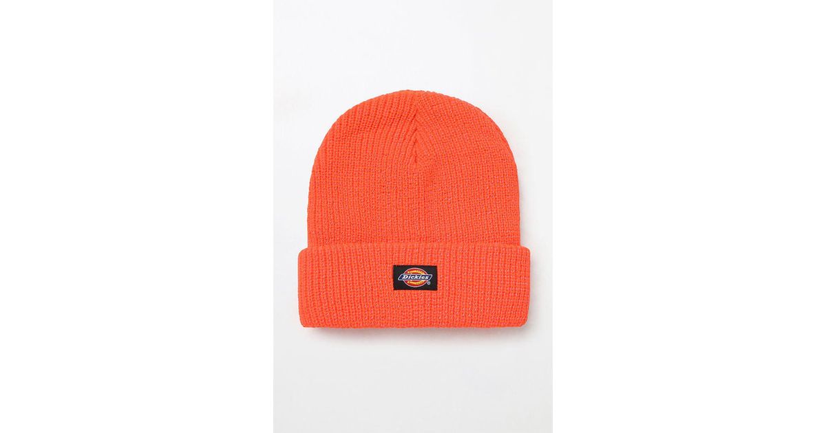 dickies orange beanie