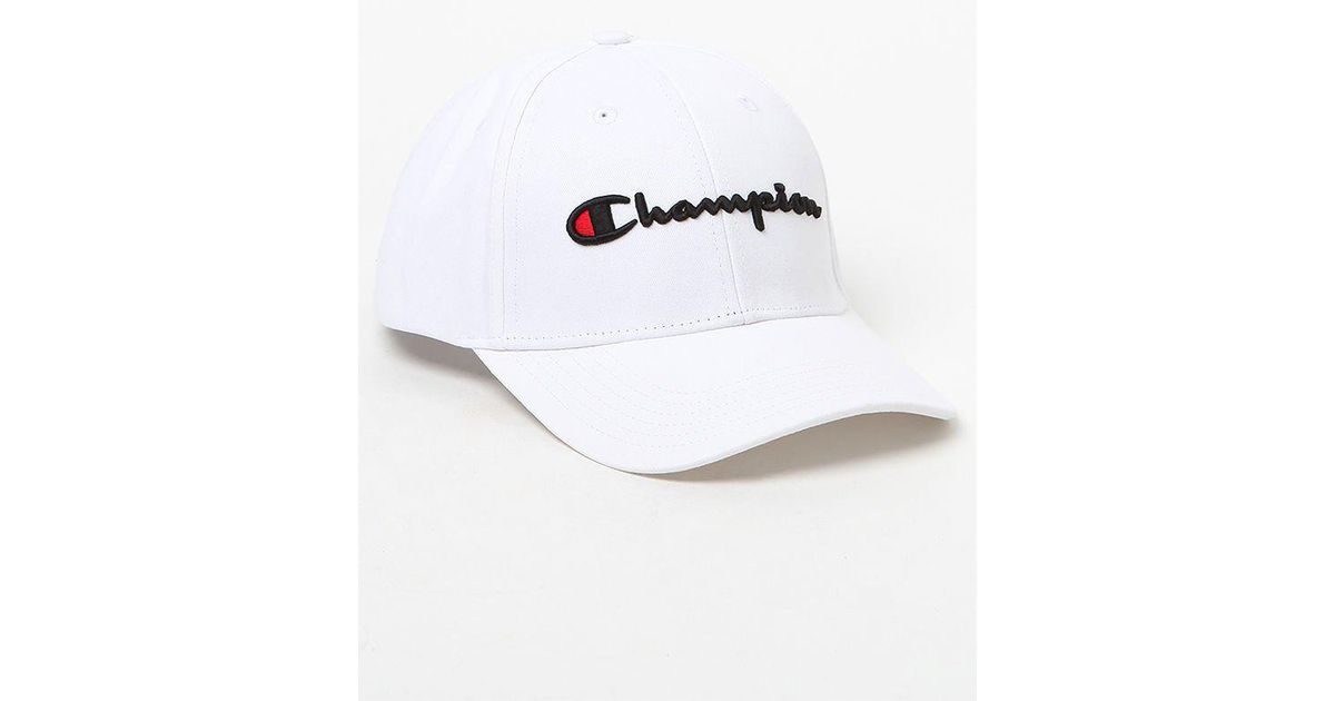 white champion dad hat
