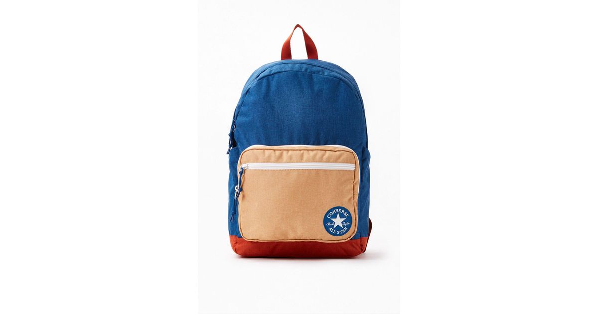 Converse Colorblock Go 2 Backpack in Blue for Men | Lyst