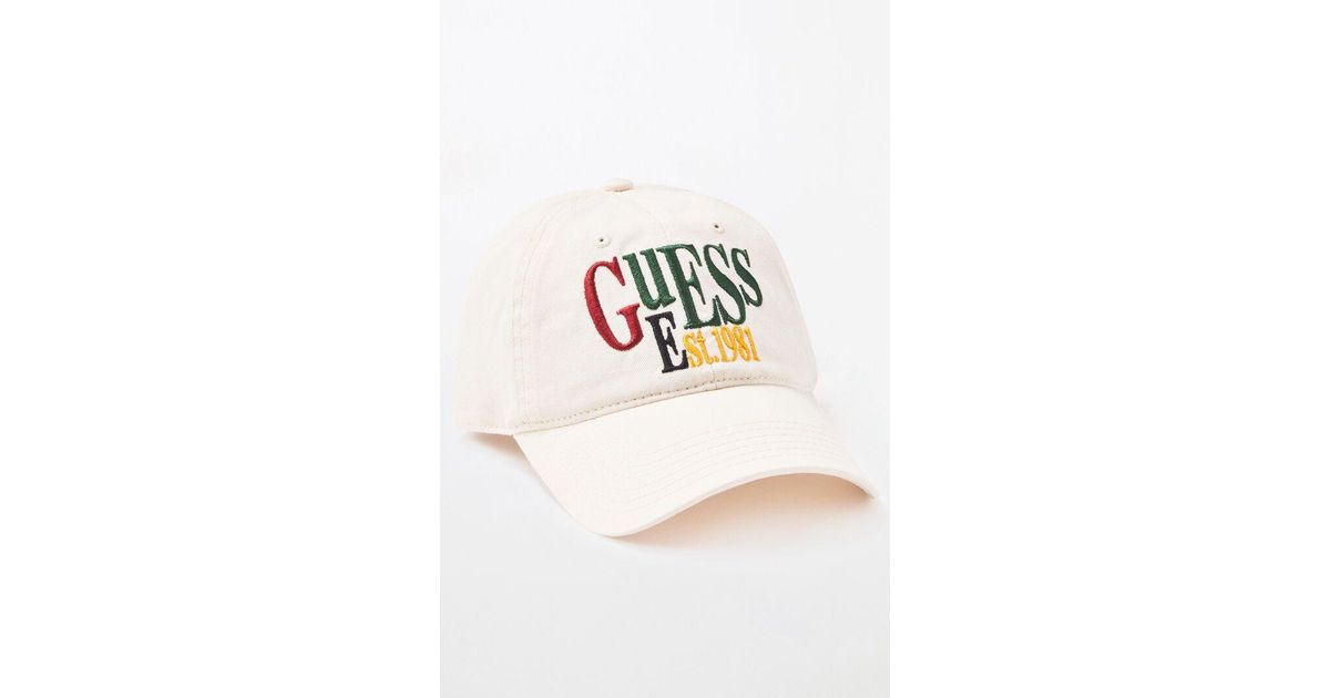 guess 1981 strapback dad hat