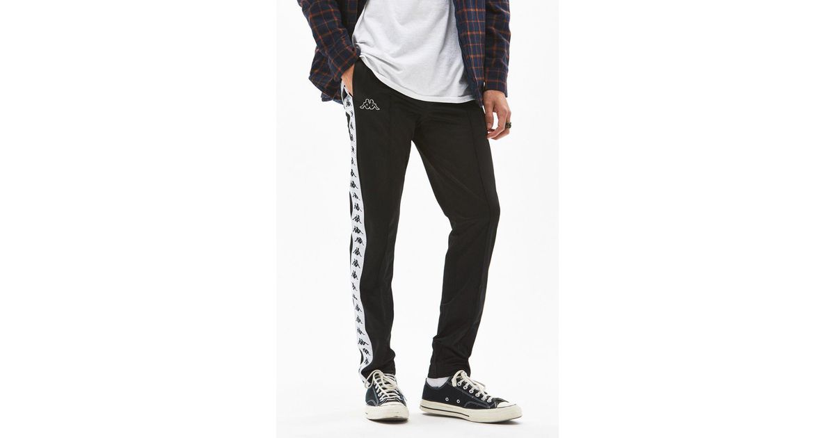 black and white kappa pants