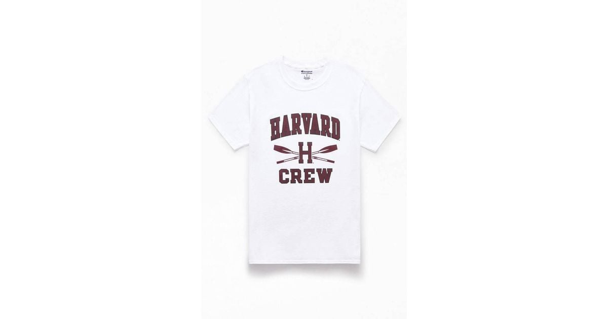Champion Harvard Crew T-shirt in White 