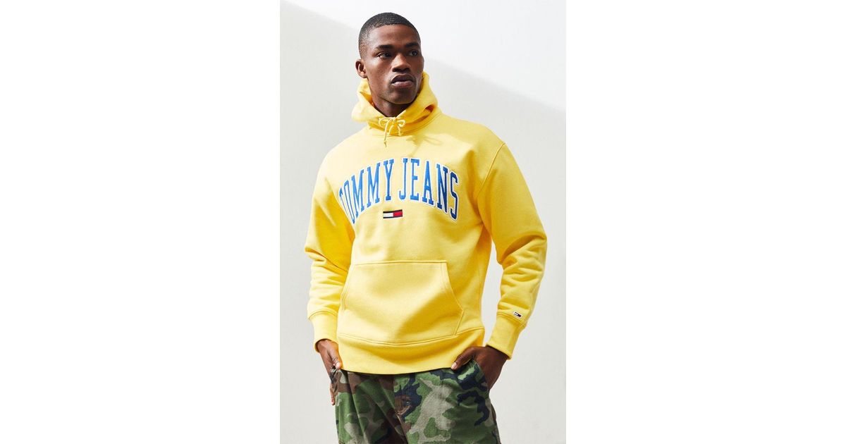 tommy jeans yellow hoodie