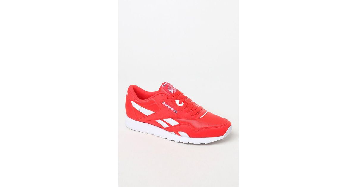 red classic reebok shoes