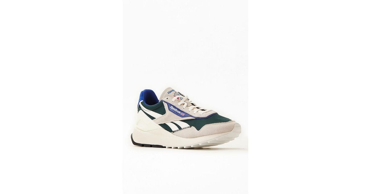 Reebok Recycled Classic Leather Legacy Az Shoes in White,Green (Blue