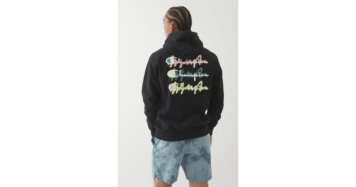 champion scribble hoodie