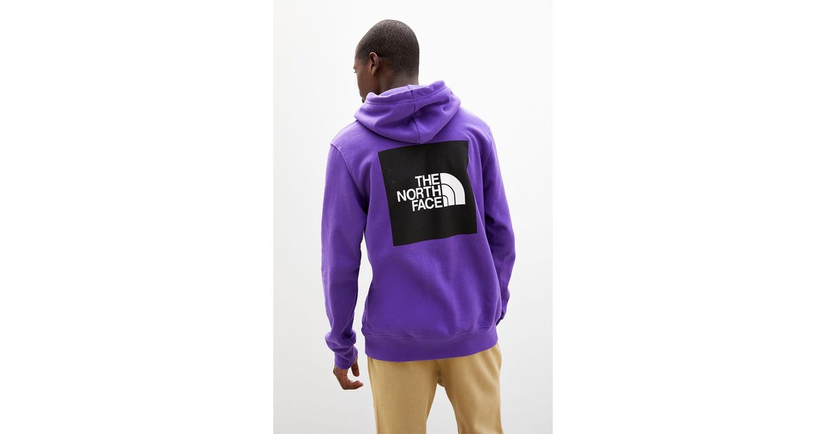 The North Face Fleece Purple 2 0 Box Hoodie For Men Lyst