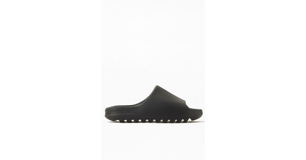 adidas Onyx Yeezy Slides in Black for Men | Lyst