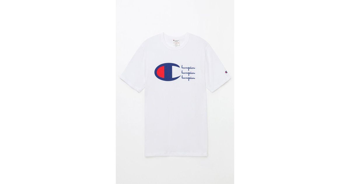 champion embroidered t shirt