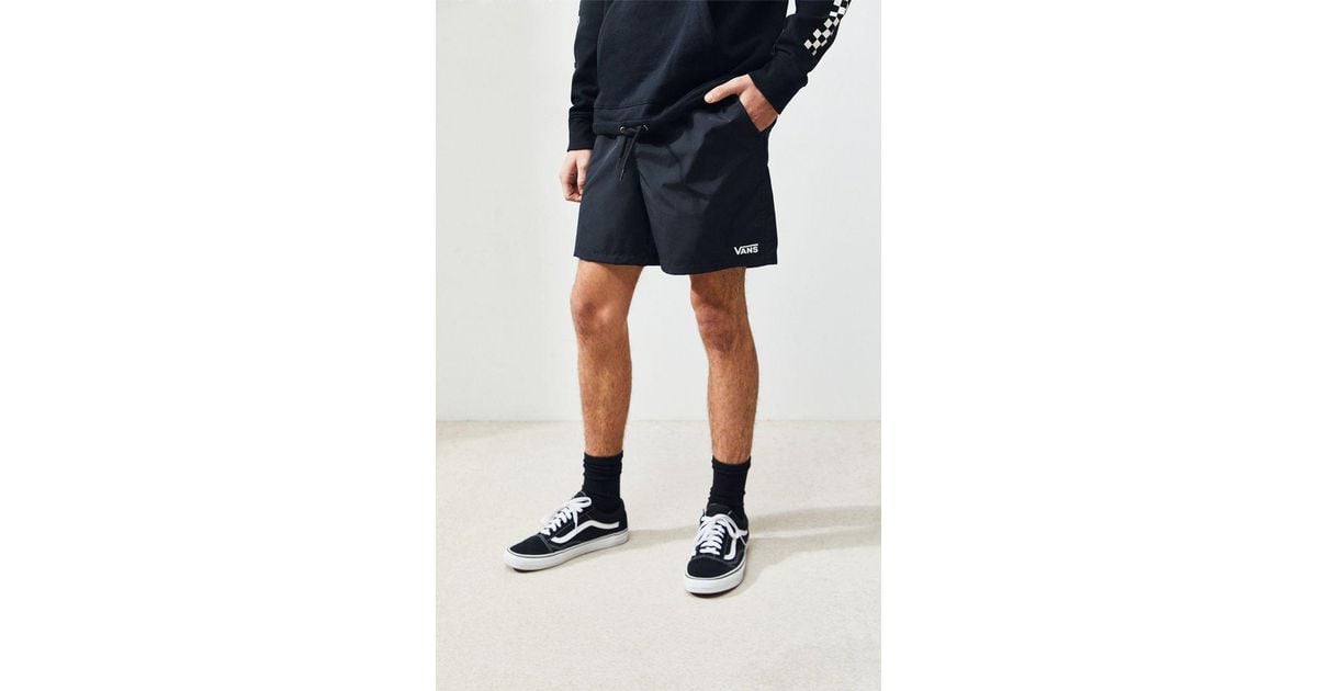 Black Nylon Active Shorts 