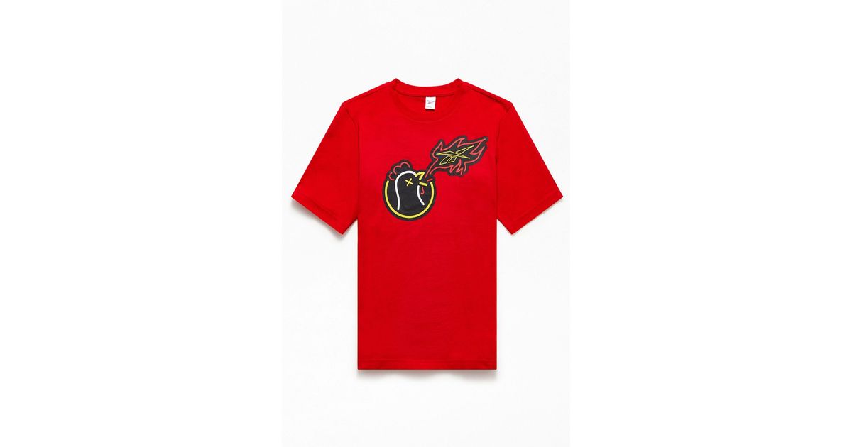 Reebok Cotton X Hot Ones Orange T-shirt 