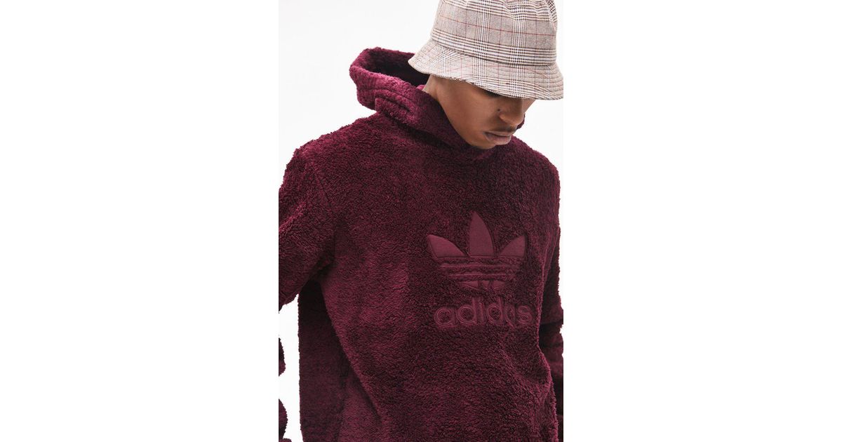 adidas winterized plush pullover hoodie