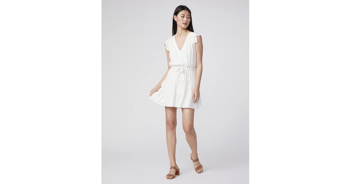 PAIGE Synthetic Rosalee Dress in White Lyst