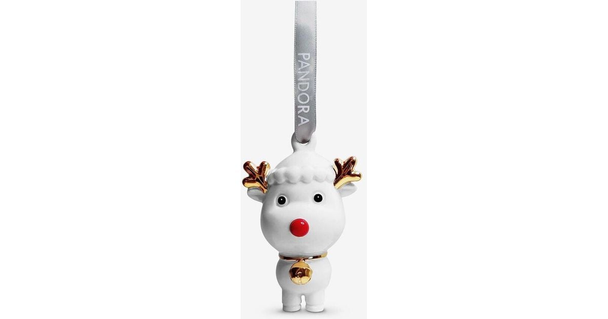 PANDORA Reindeer 2022 Christmas Ornament in White Lyst UK