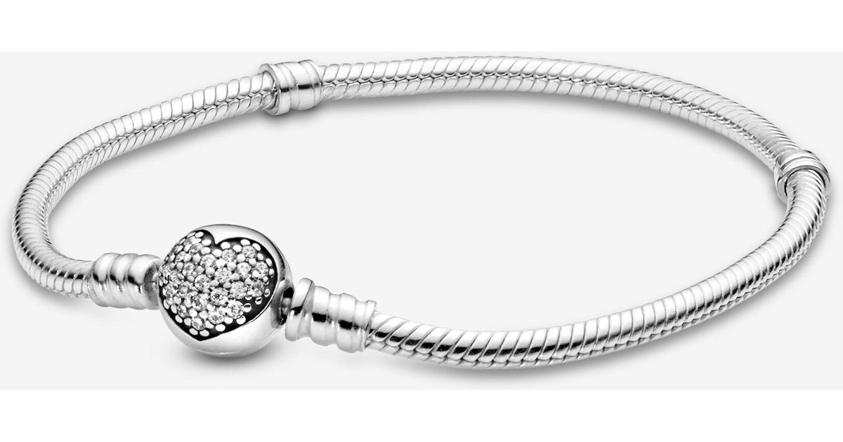 PANDORA Moments Sparkling Heart Clasp 
