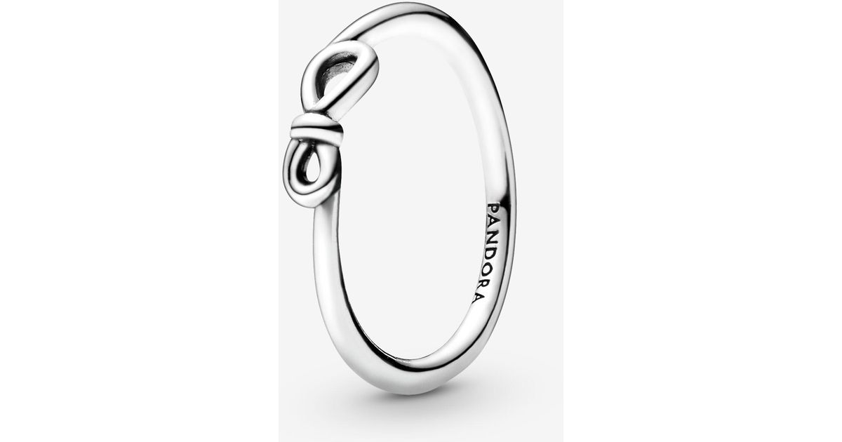 Pandora кольцо открытое бесконечность