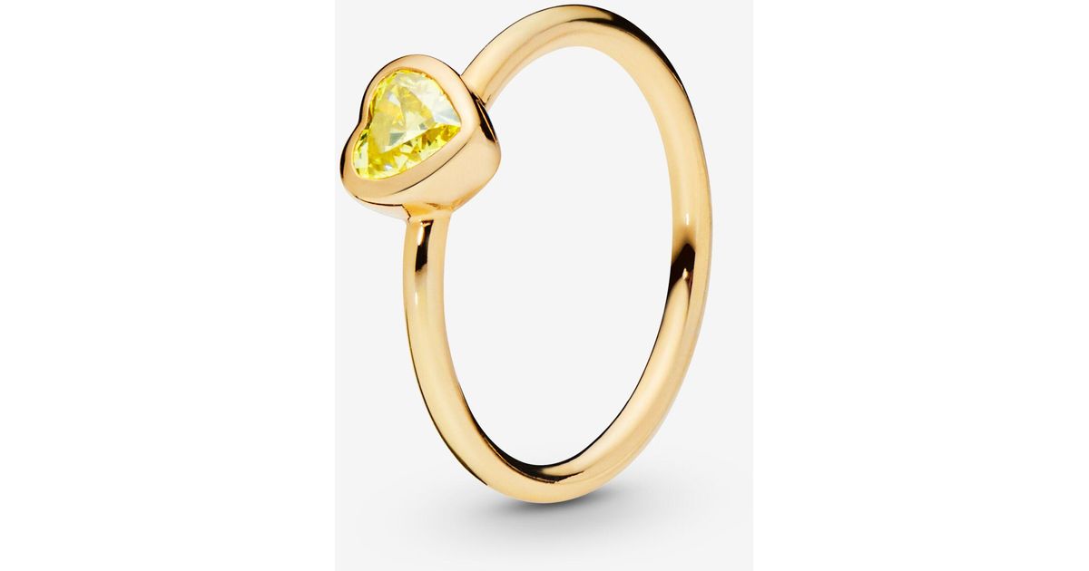 pandora yellow stone ring
