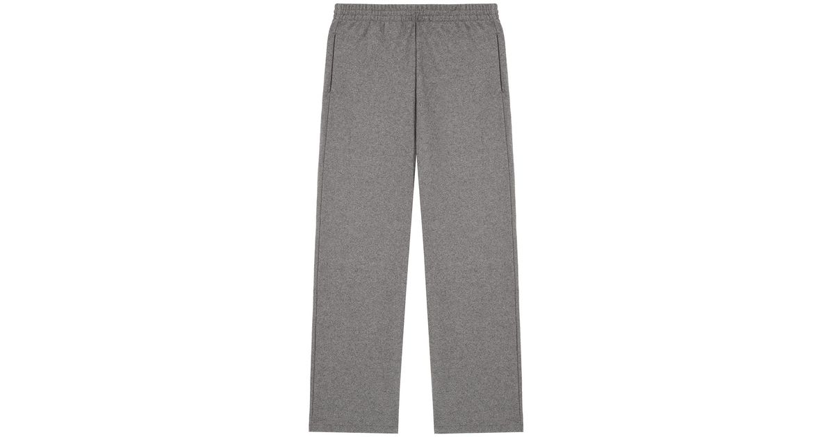 PANGAIA Recycled Wool Jersey Wideleg Track Pants in Gray Lyst