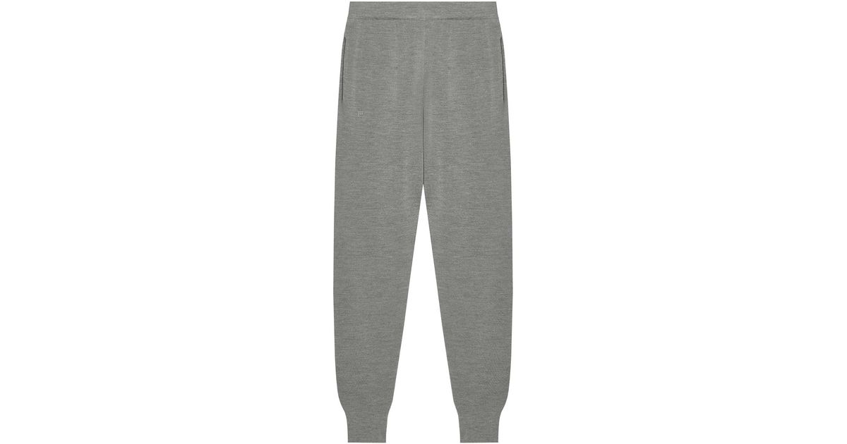 PANGAIA Regenerative Merino Wool Track Pants in Gray Lyst