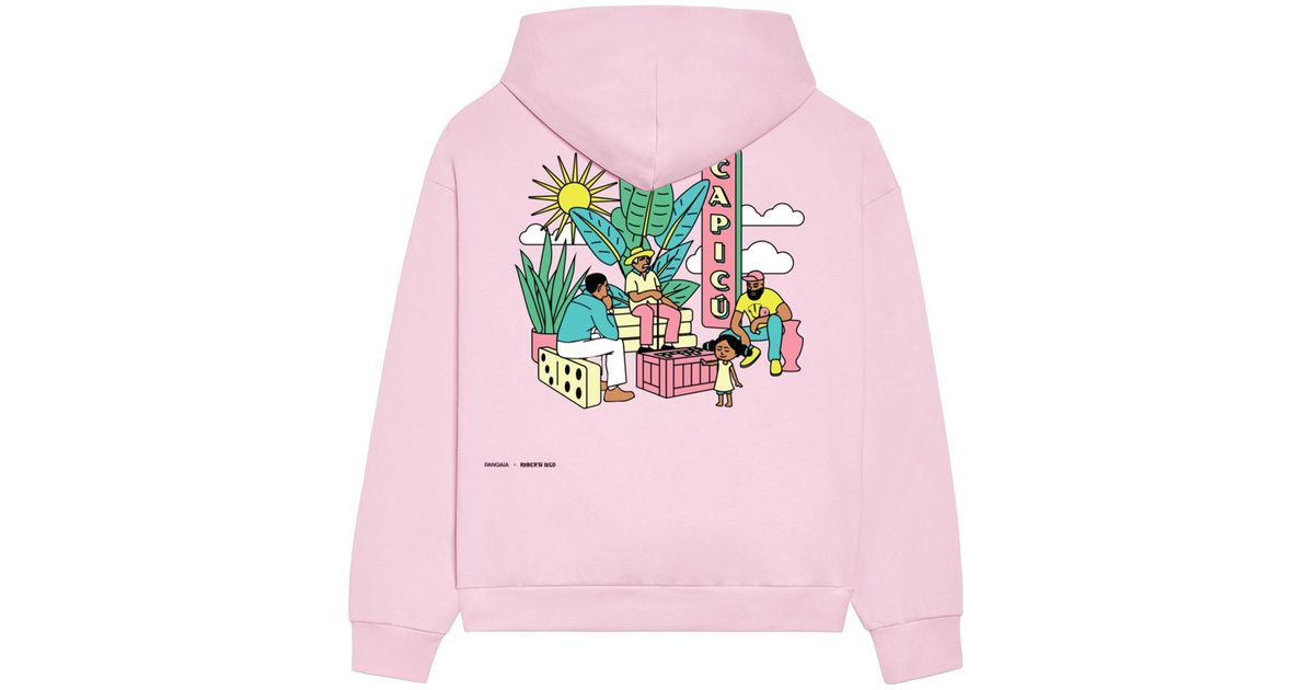 pangaia pink hoodie
