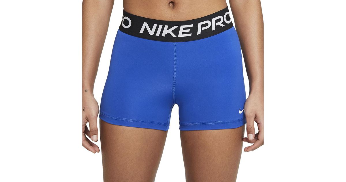 Nike Pro Short in Blue | Lyst