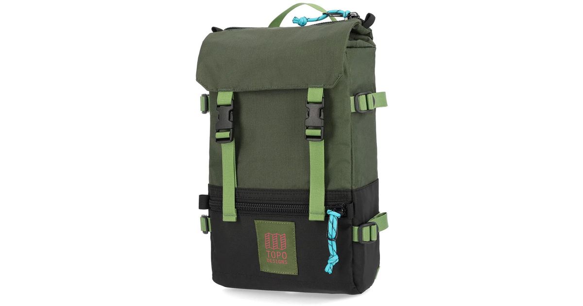 Topo Synthetic Rover Pack Mini In Olive Black Green Lyst