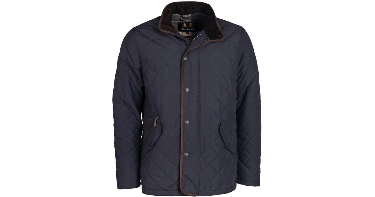 Barbour Waterproof Shoveler Quilt Jacket Navy in Blue for Men Lyst