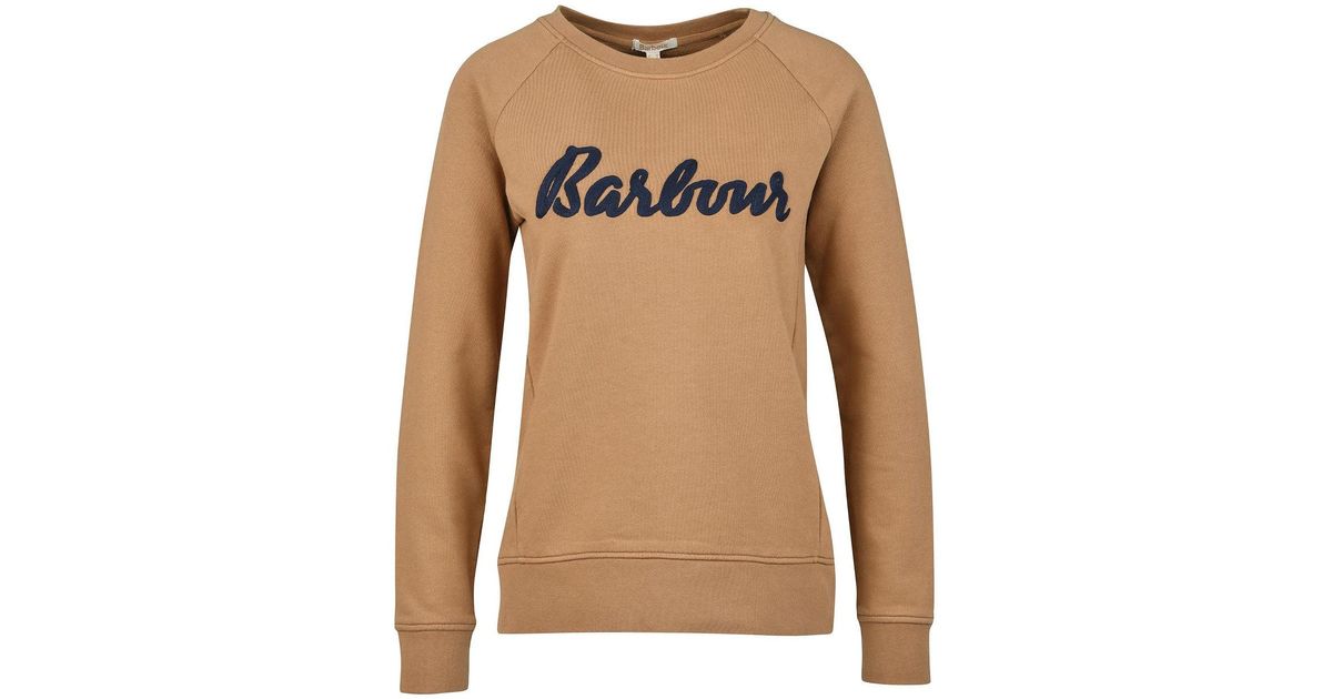 Barbour Otterburn Sweatshirt in Brown Lyst