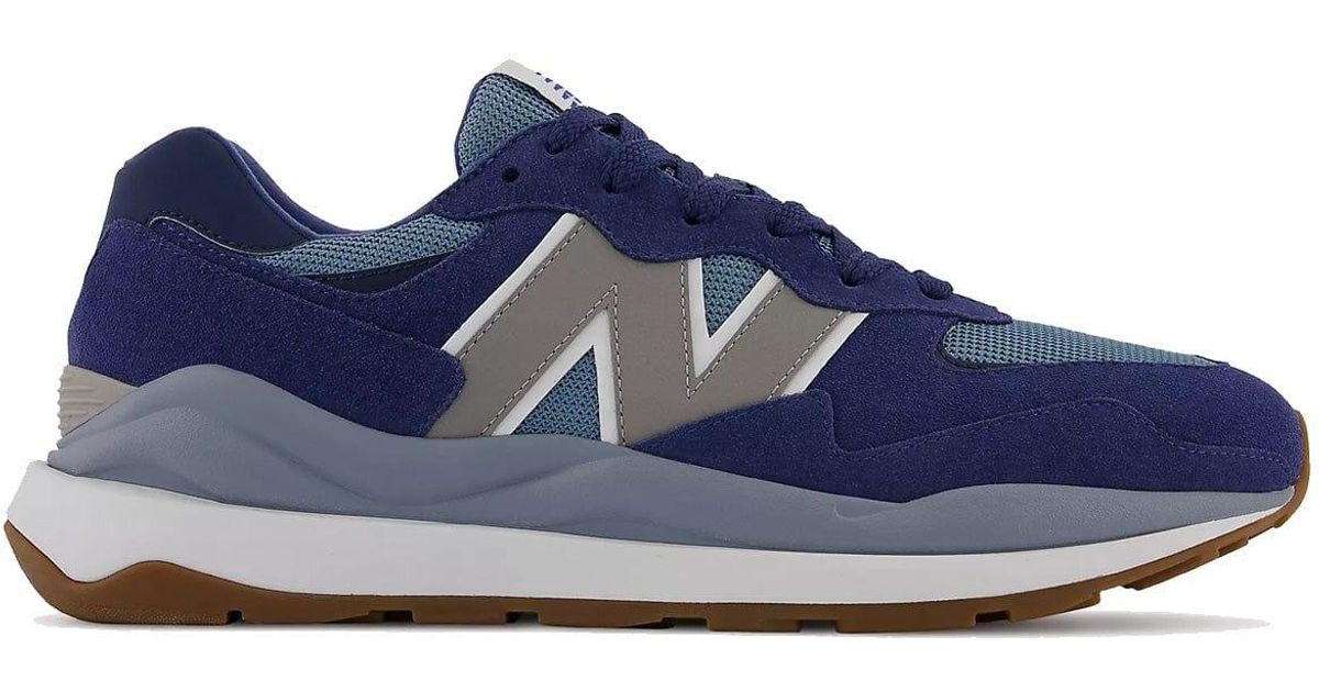 New Balance Suede 57/40 Trainers Moon Shadow in Blue for Men | Lyst