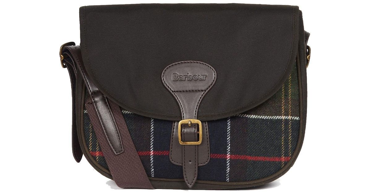 Barbour Whitley Tartan Crossbody Bag in Black | Lyst