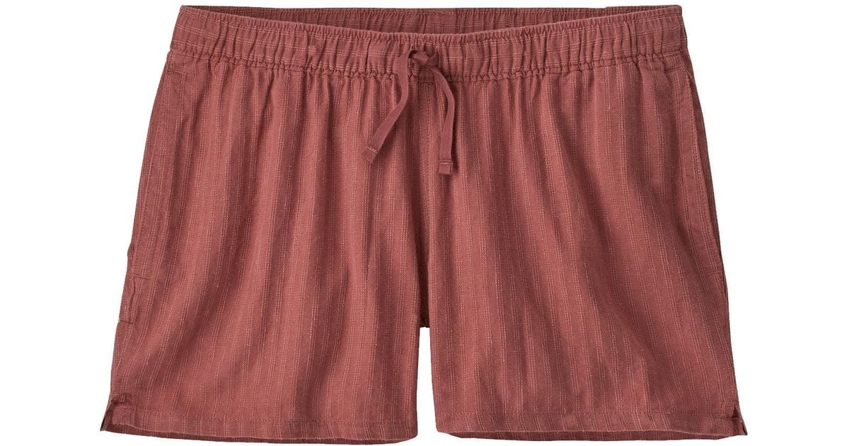 Patagonia Island Hemp Baggies Shorts Small Currents in Red Lyst