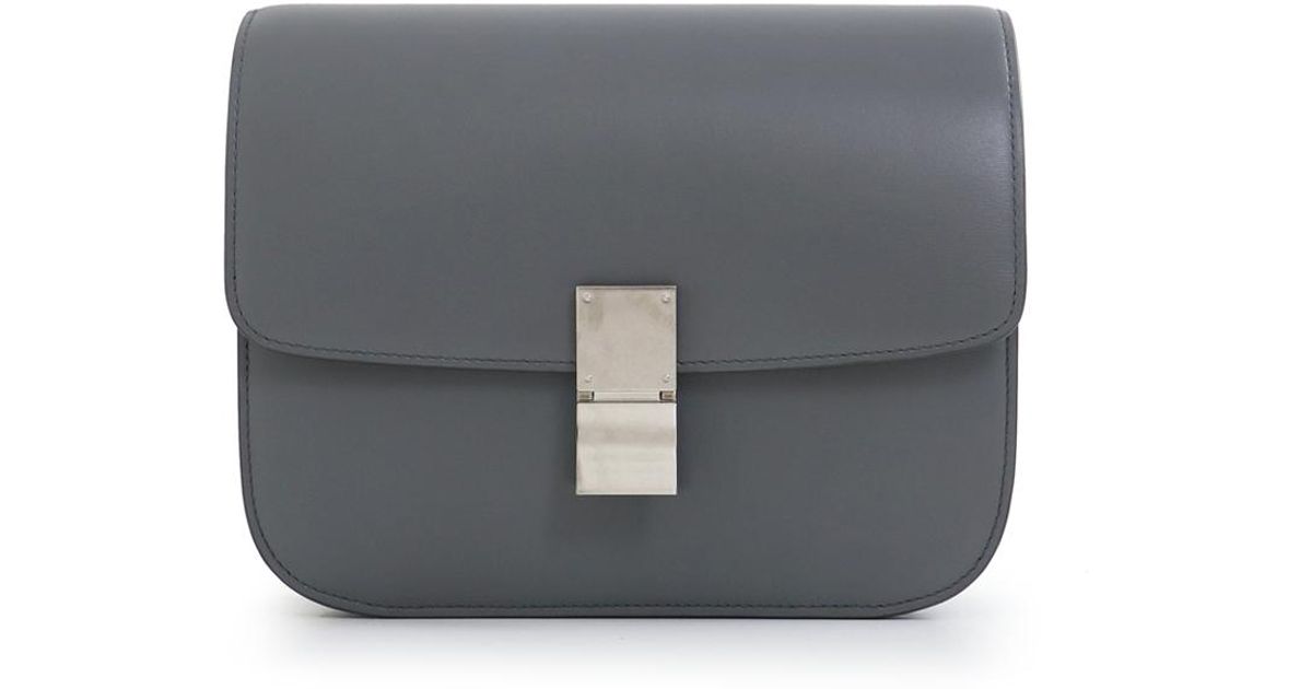 celine box bag grey