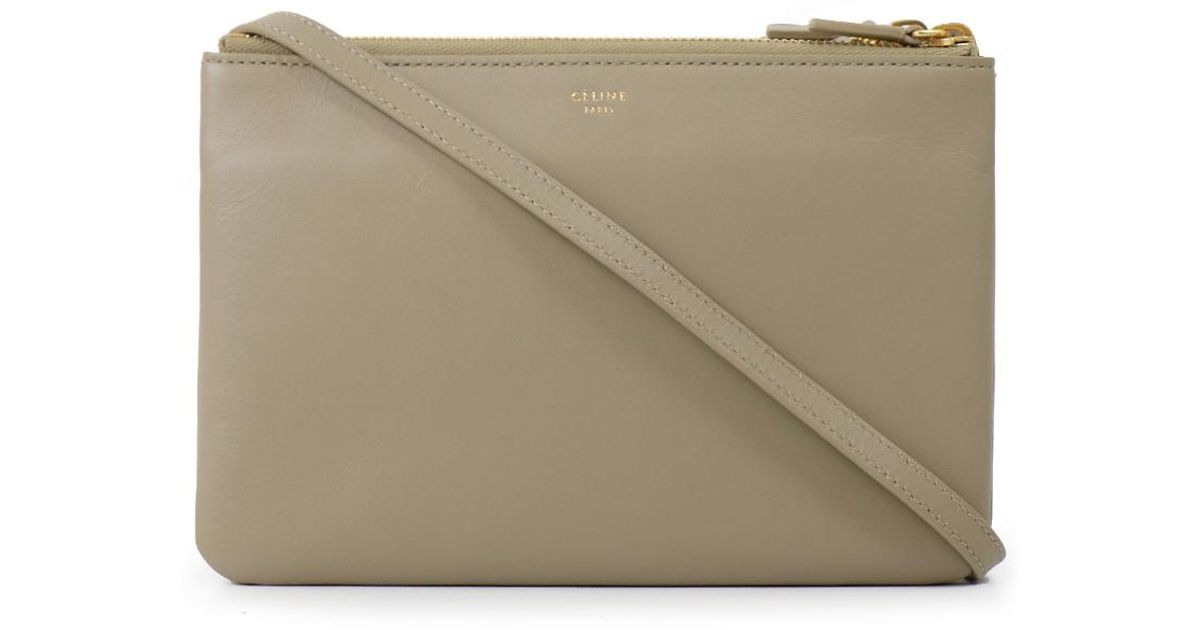 celine trio bag beige