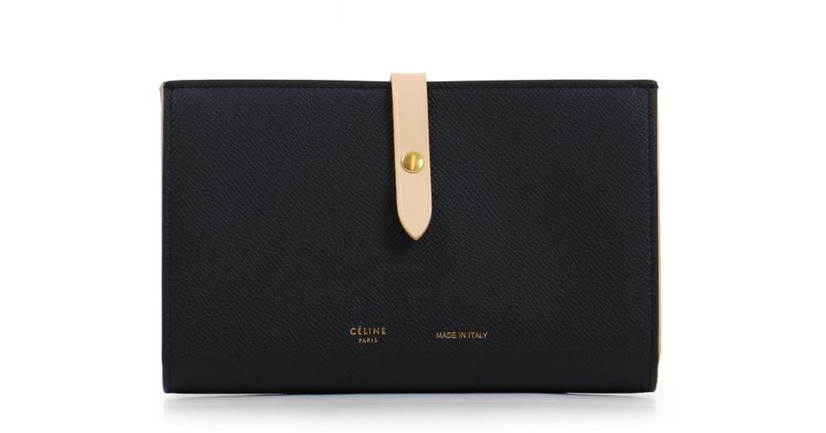 celine bicolor wallet