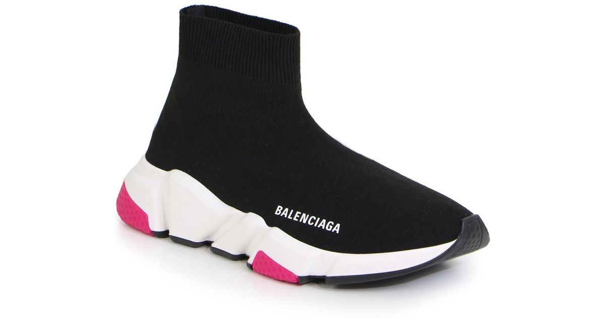 balenciaga speed black pink