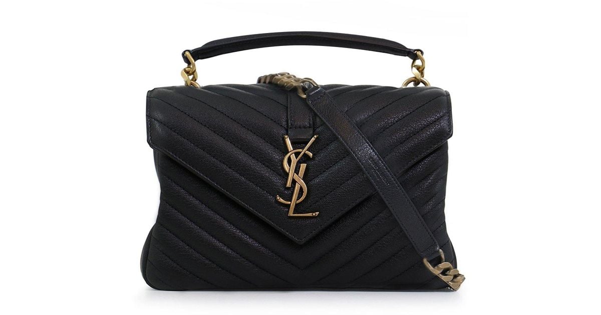 ysl bag black gold